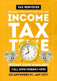 Income Tax Time A4 template