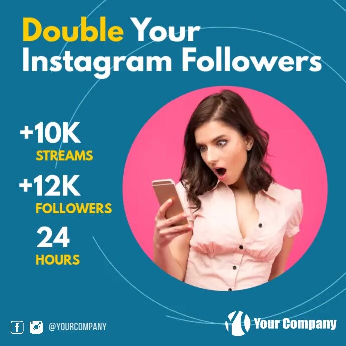Copy of Increase your Followers service instagram ad | PosterMyWall