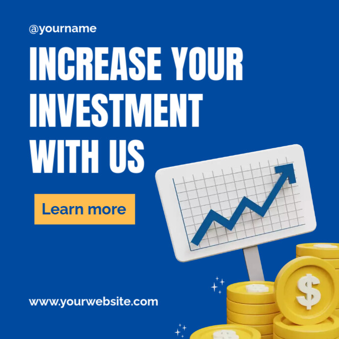 Increase Your Investment Instagram Post Template | PosterMyWall