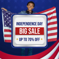 Independence Big Sale Logo template