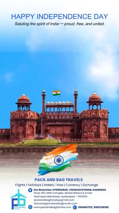 INDEPENDENCE DAY, India, Instagram Reel template