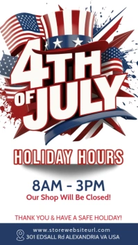 Independence day,event,4th of july Instagram Story template