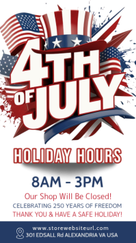 Independence day,event,4th of july История на Instagram template