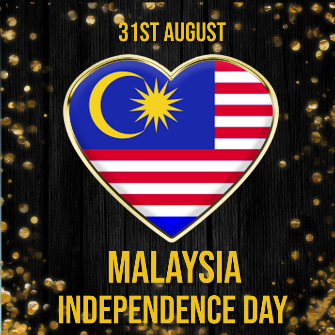 Malaysia Independence day,event,31 august Wpis na Instagrama template