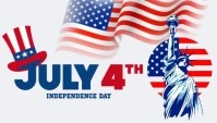 Independence day 4th of july template Blog Header