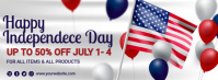 Independence Day Banner Copertina Facebook template