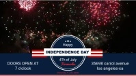 Independence Day BBQ Event Invitation Facebook Cover Video Facebook-covervideo (16:9) template