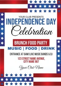 Independence Day Celebration A4 template