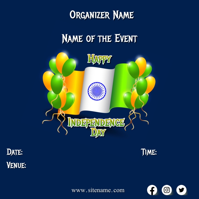 Independence Day Template PosterMyWall