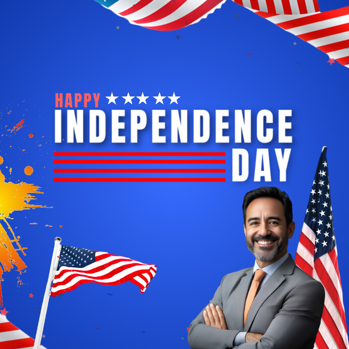 Independence Day Kvadrat (1:1) template
