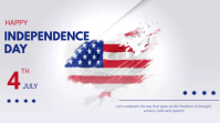 Independence day Digital na Display (16:9) template