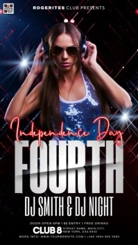 Independence Day Fourth of July Instagram Story template
