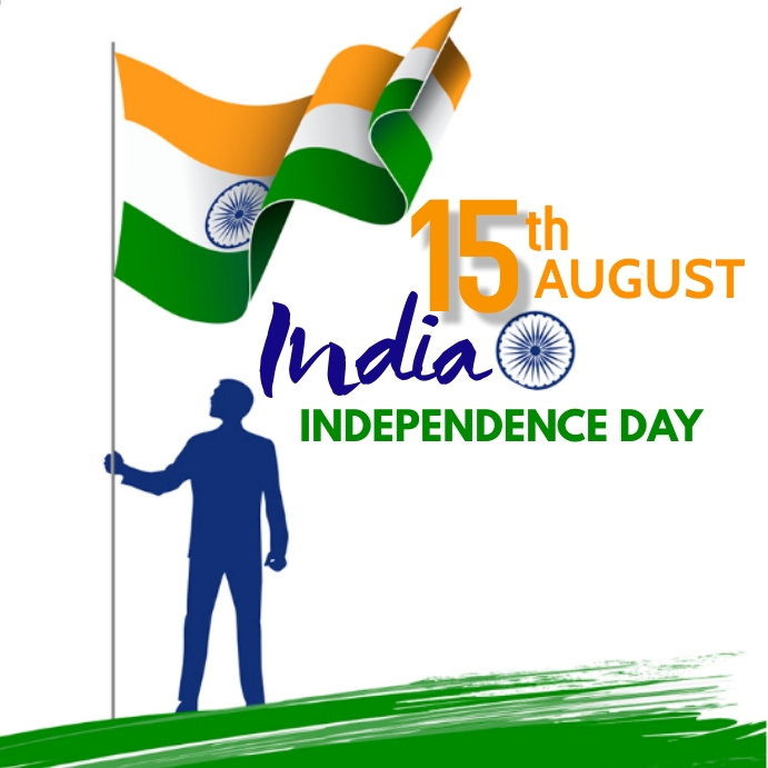 INDEPENDENCE DAY IN INDIA Instagram Post template