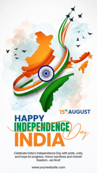White India Independence Day Umbukiso Wedijithali Template