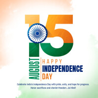 independence day india Instagram Post template