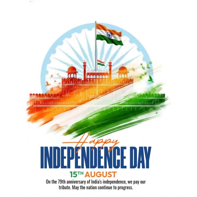 Independence Day India Instagram Post template