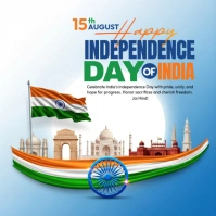 Independence Day India Cuadrado (1:1) template