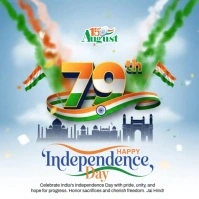 Independence Day India Cuadrado (1:1) template