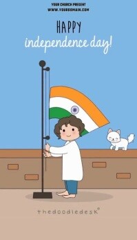 Independence Day INDIA Business Card template