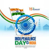 Independence Day India Square (1:1) template