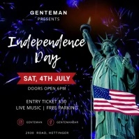 Independence Day instagram video Square (1:1) template