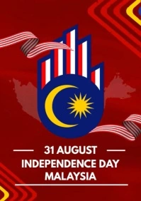 Independence Day Malaysia A3 template