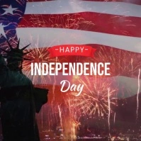 independence day of america Square (1:1) template
