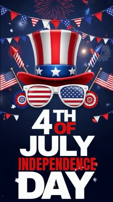 Independence Day of USA História do Instagram template