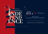 Independence Day Postcard Pocztówka template