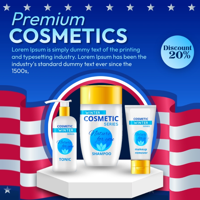 Independence Day Product Display Instagram Post template