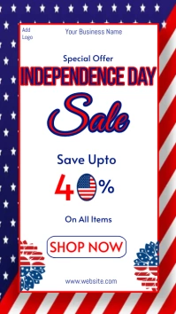independence day sale ad,4th july sale (2) Instagram Story template