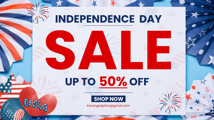 Independence day sale Voorlegging (16:9) template