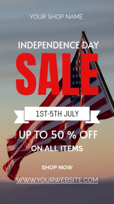 INDEPENDENCE DAY SALE รีลบน Instagram template