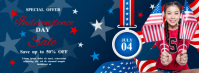 Independence Day Sale Facebook Cover Photo template
