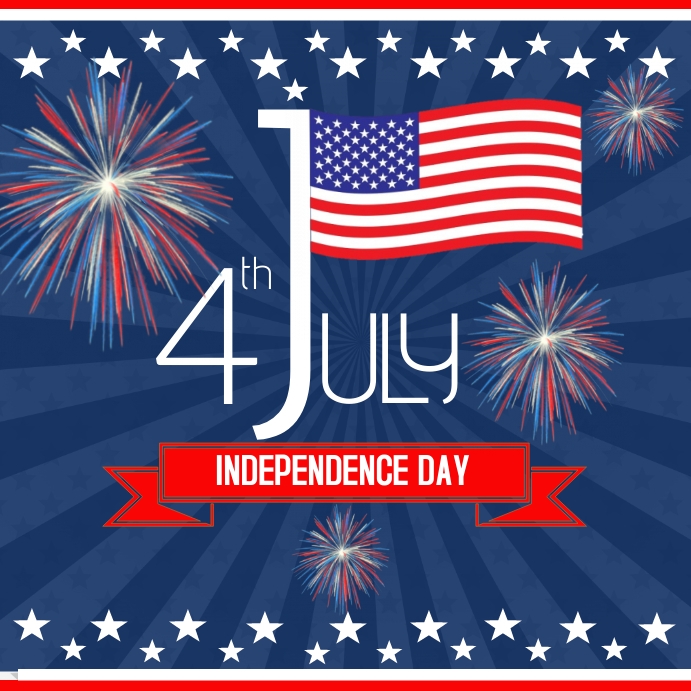 Independence day USA 4th Instagram Plasing template