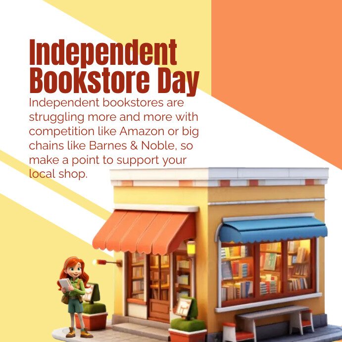 Independent Book Store Day Instagram Post Template | PosterMyWall