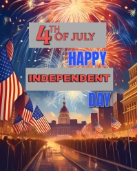 Independent day remembrance template Instagram Portrait