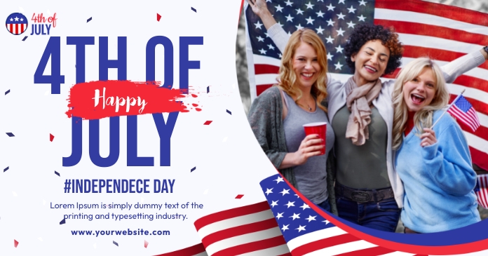 Independent Days Gedeelde afbeelding op Facebook template