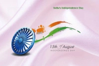 India's Independence Day ธง template