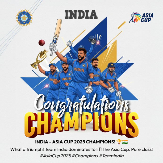 india cricket champion Template | PosterMyWall