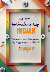 India Independence Day 2025 A4 template