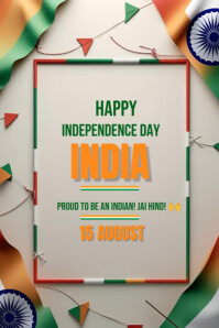 India Independence Day 2025 Poster template