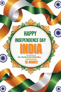 India Independence Day 2025 Plakat template