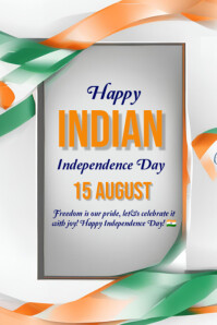 India Independence Day 2025 海报 template
