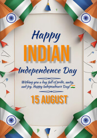 India Independence Day 2025 A5 template