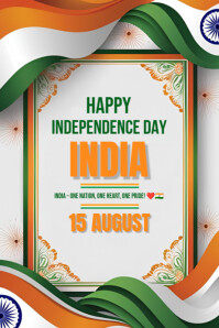 India Independence Day 2025 Poster template