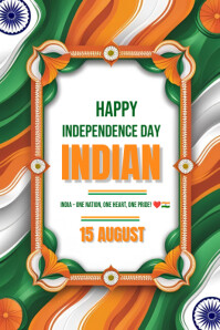 India Independence Day 2025 Poster template
