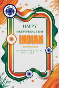India Independence Day 2025 Poster template