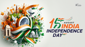 White India Independence Day Publicação do Twitter Template