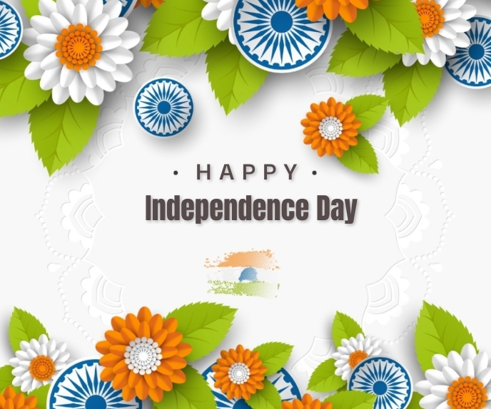 India Independence Day Large Rectangle template
